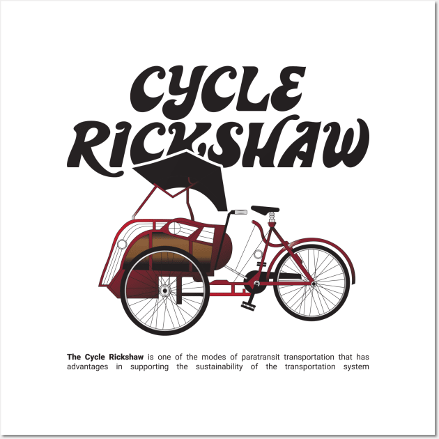 Cycle Rickshaw Wall Art by kindacoolbutnotreally